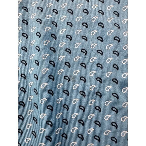 Footjoy Golf Polo Mens Blue Striped Short Sleeve Shirt Large Paiute Golf - Picture 6 of 12